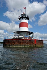 Borden Flats Light in Fall River, Massachusetts
